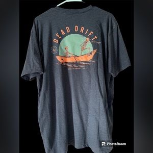 NWT dead drift fly fishing mens t shirt XL